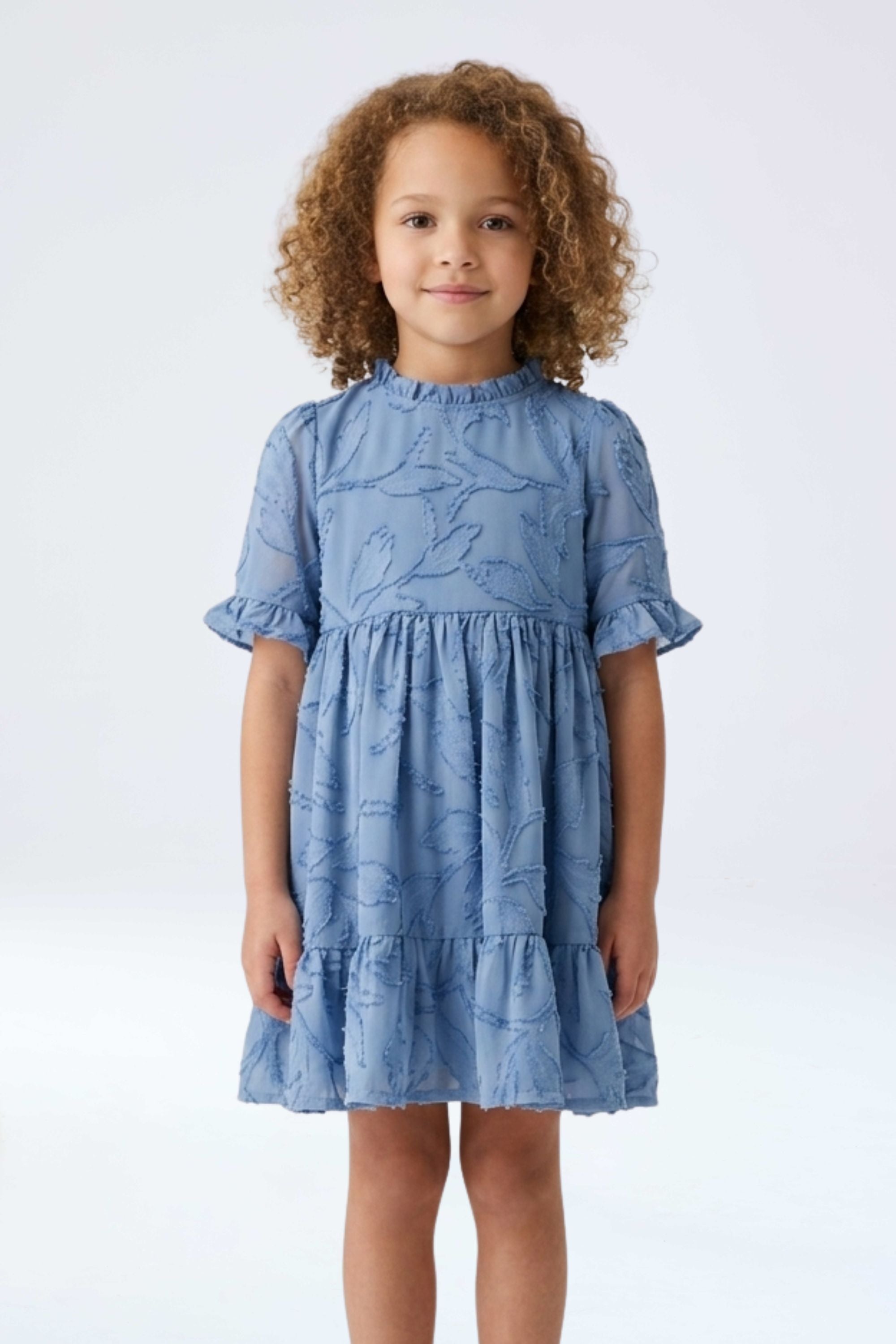 Vestido niña Celeste cielo