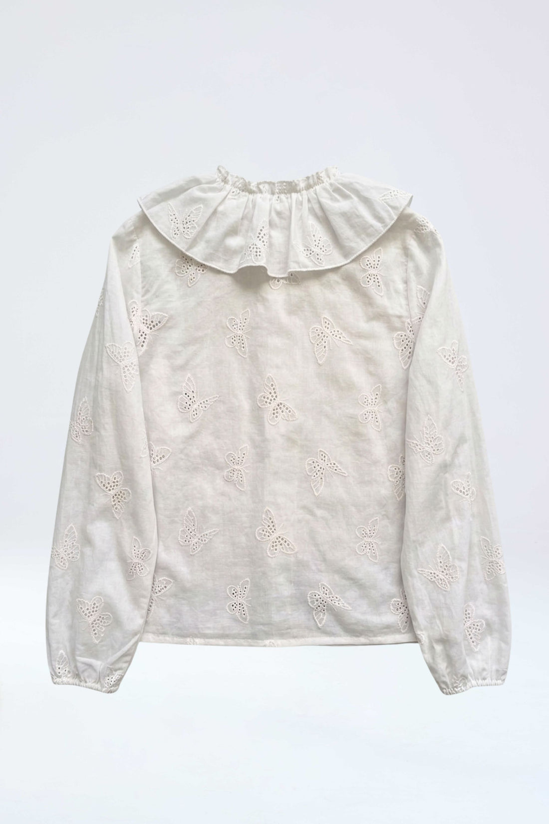 Blusa Emma ivory mariposas para mujer