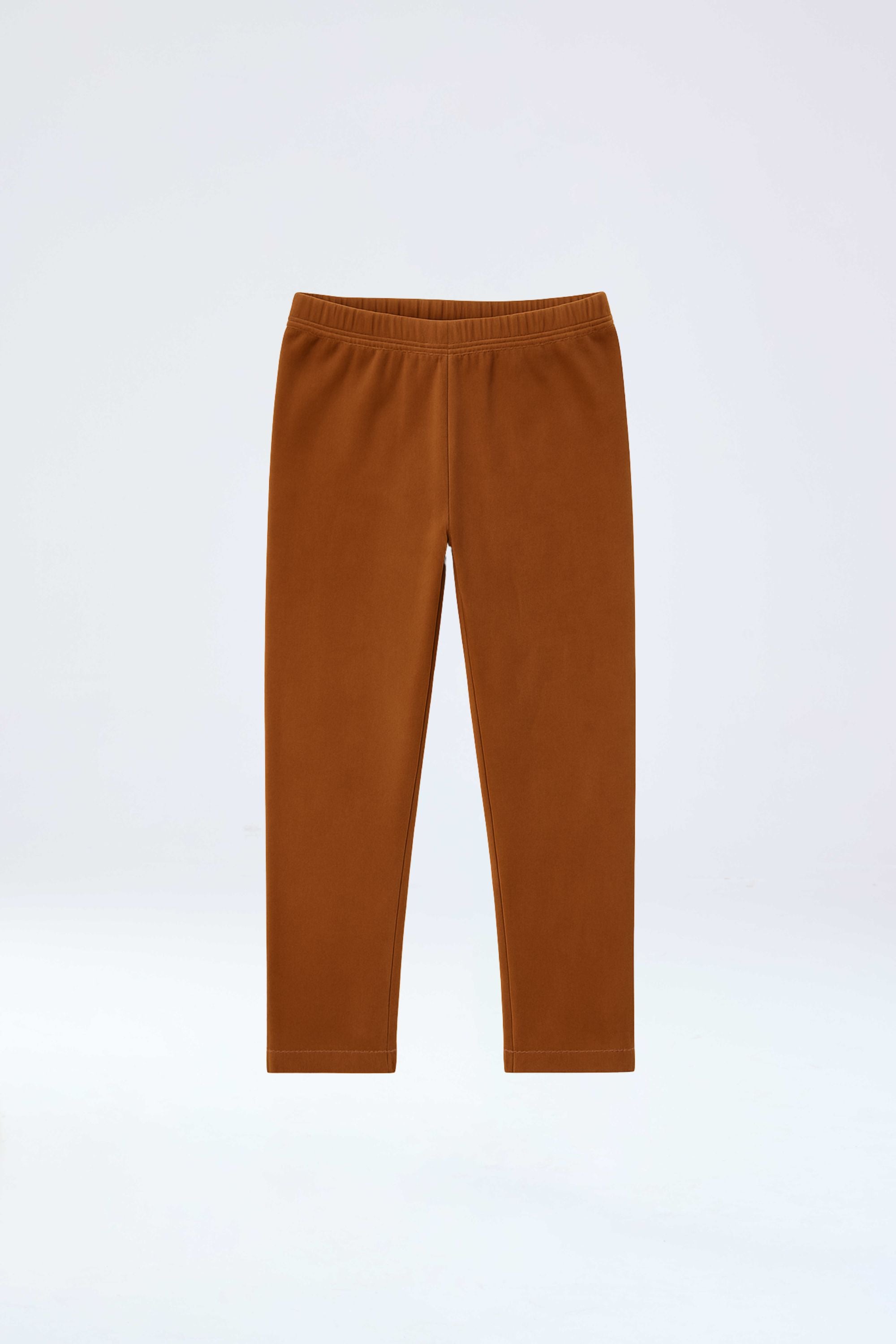 Legging en terciopelo canela para niña