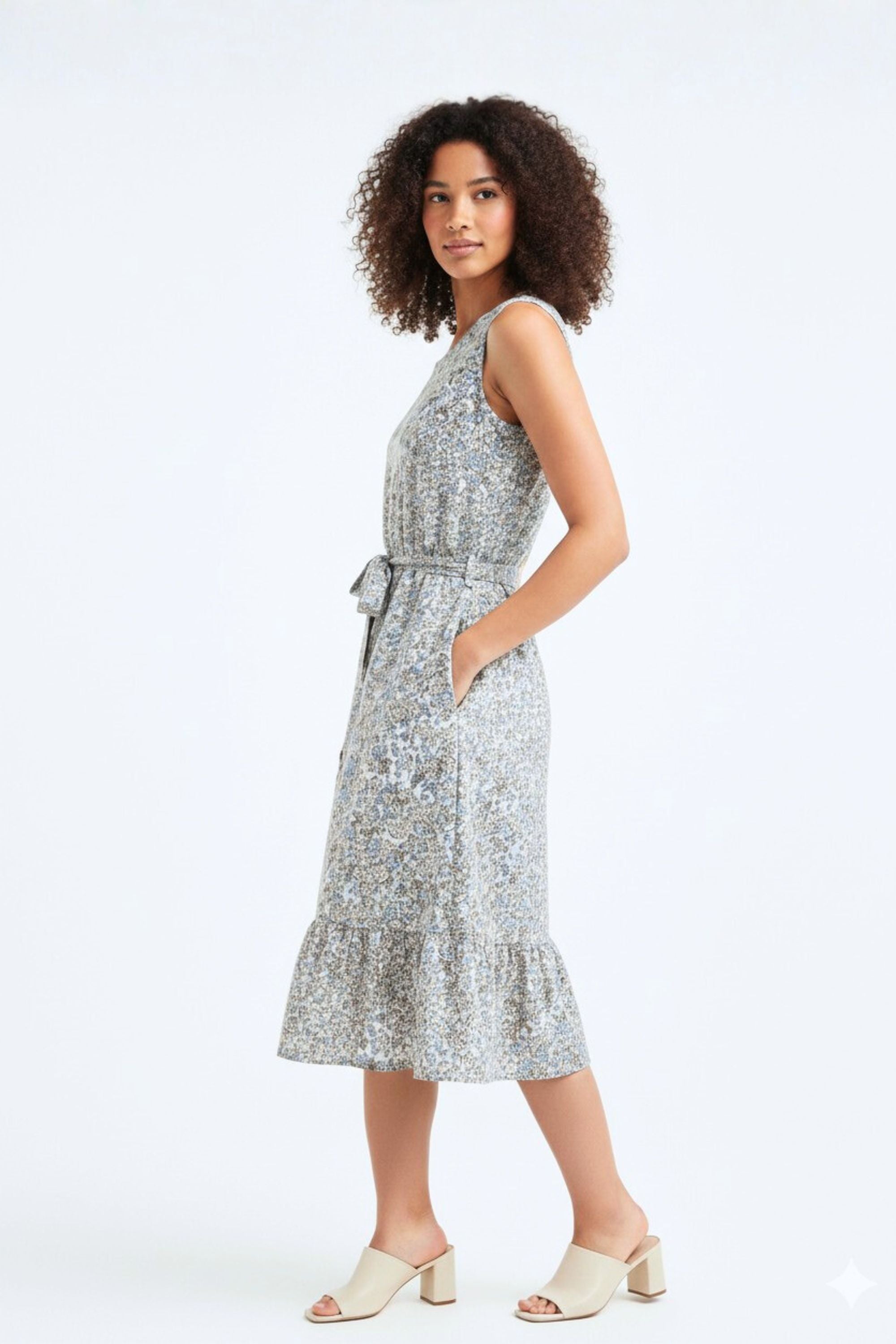 Vestido mujer liberty con bolsillos