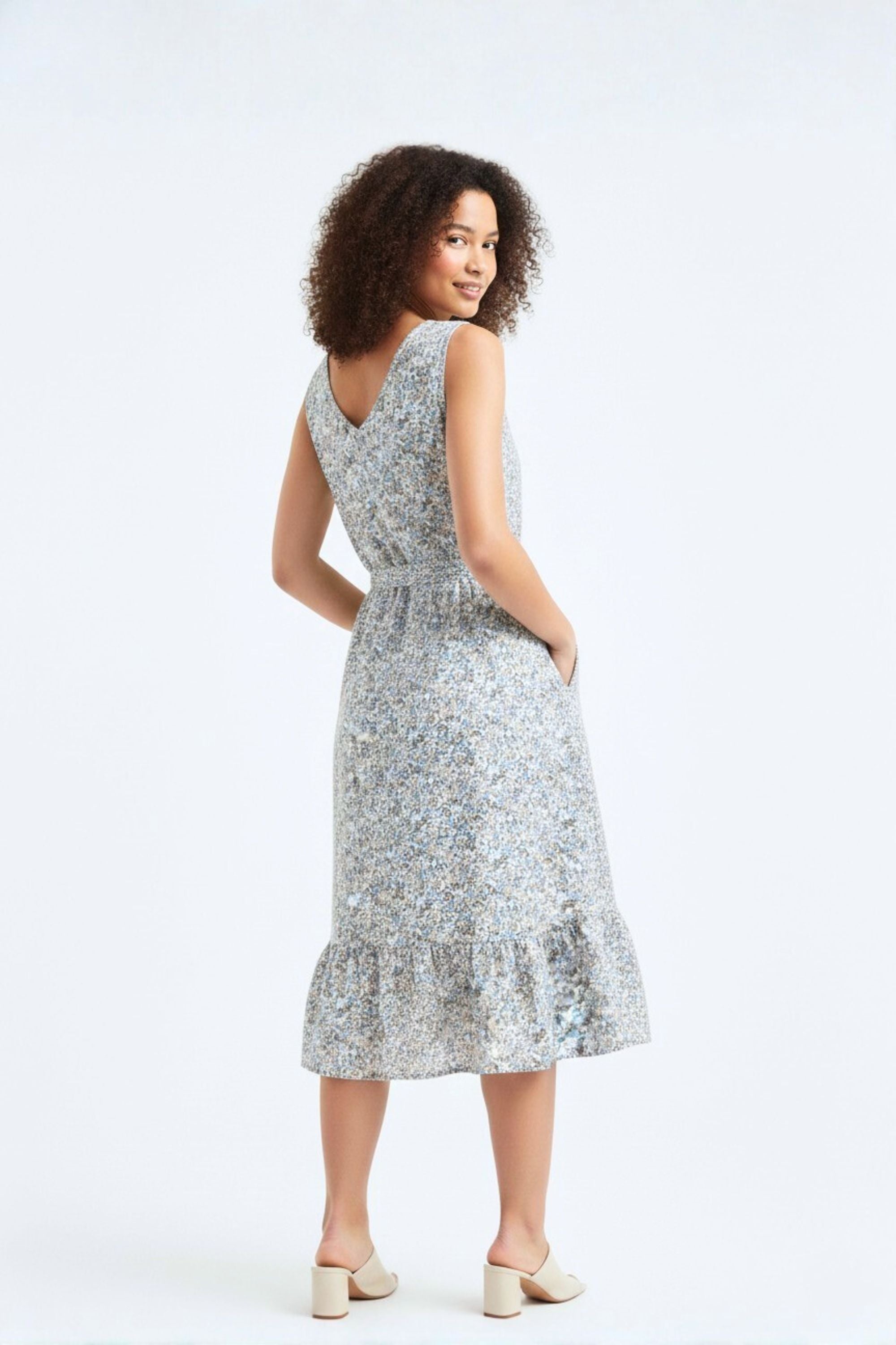 Vestido mujer liberty con bolsillos