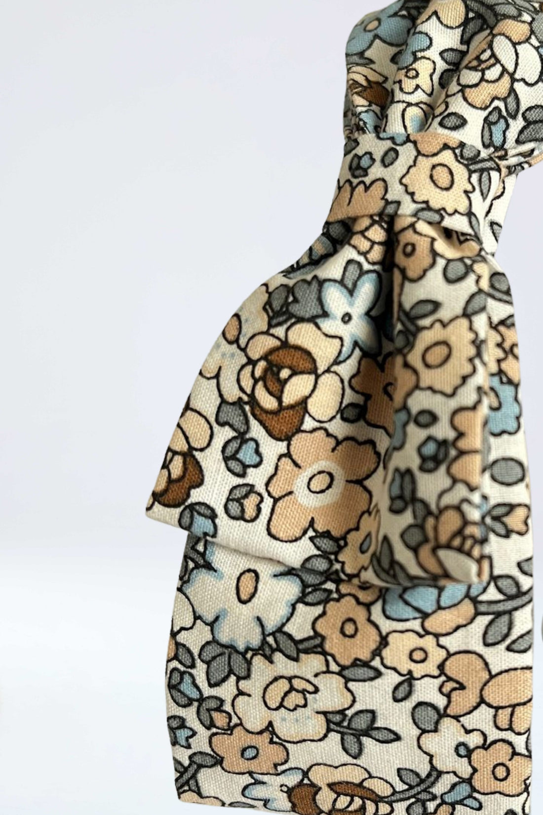 Vincha Liberty celeste y beige