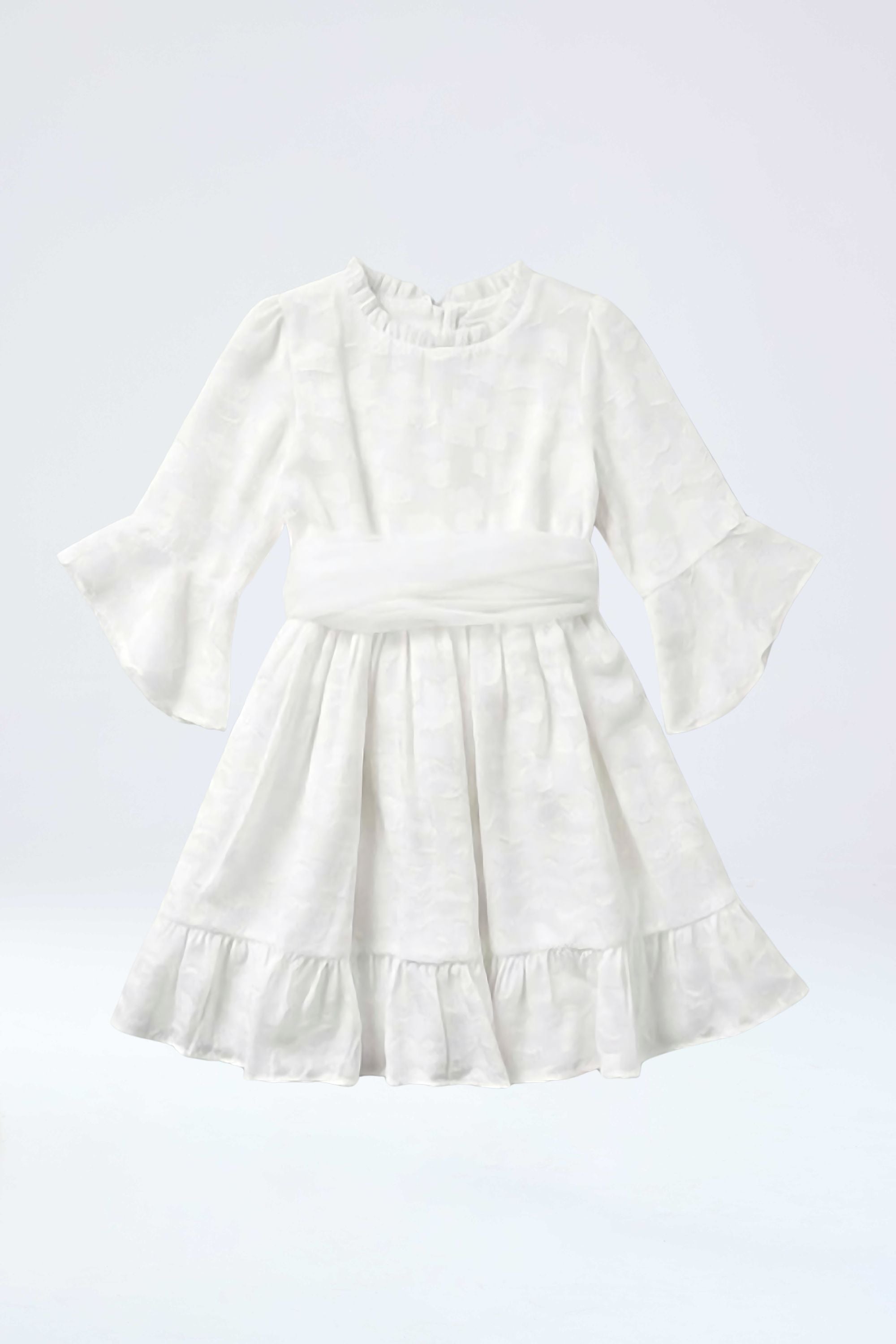 Vestido primera comunión en gasa para niña