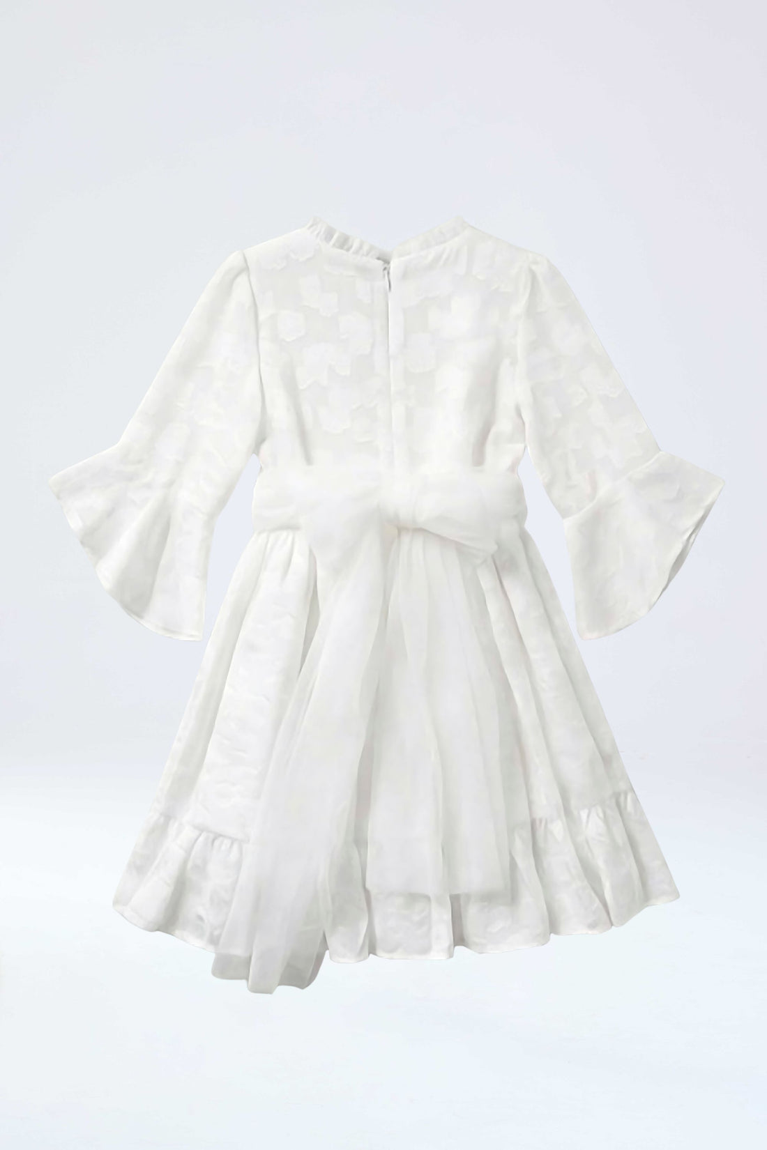 Vestido primera comunión en gasa para niña