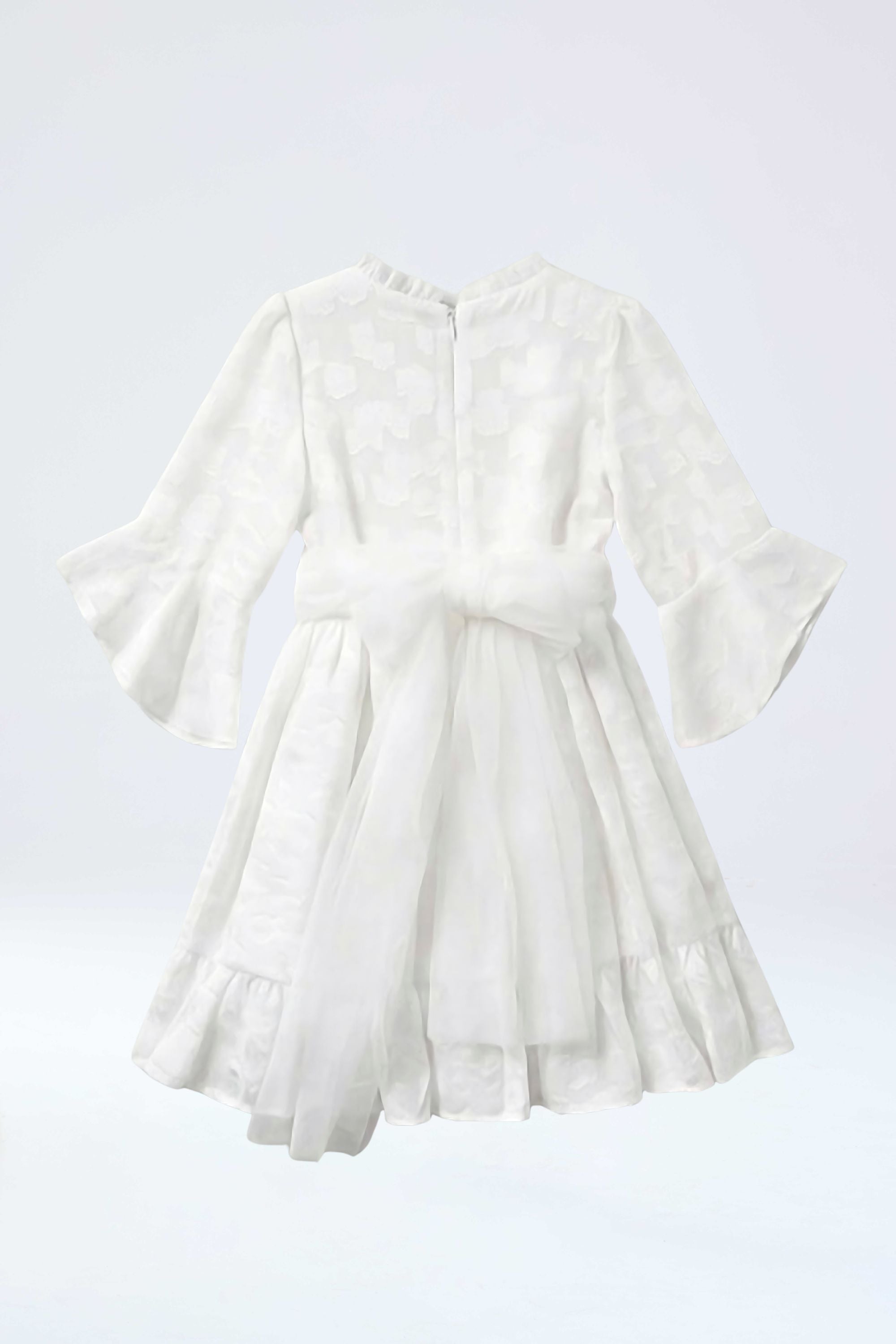 Vestido primera comunión en gasa para niña