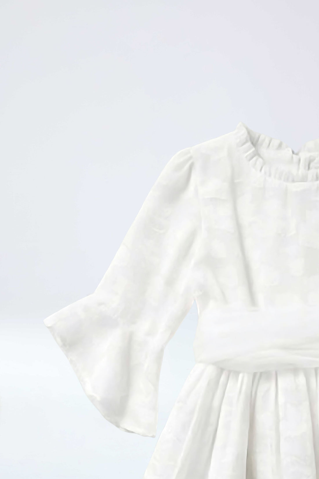 Vestido primera comunión en gasa para niña