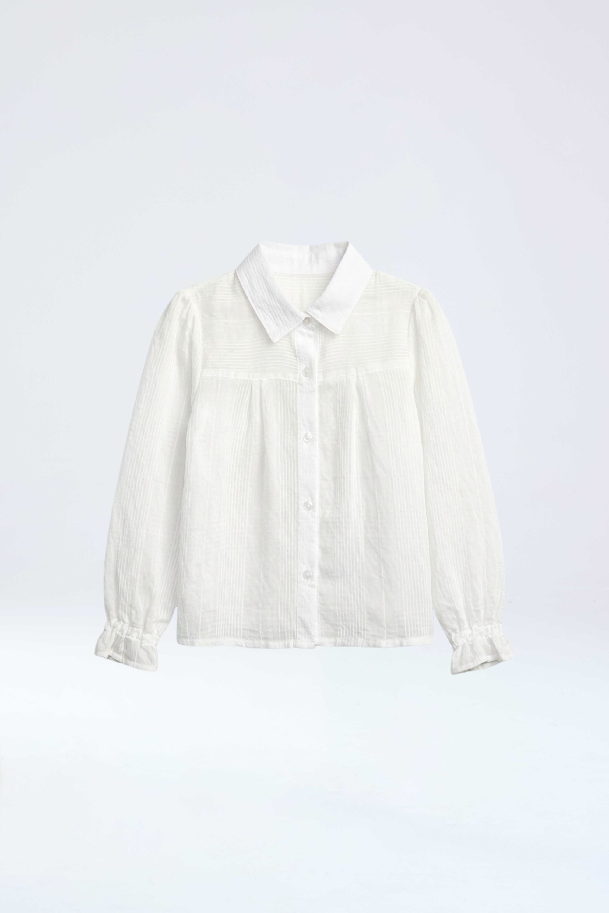 Blusa ivory manga larga niñas