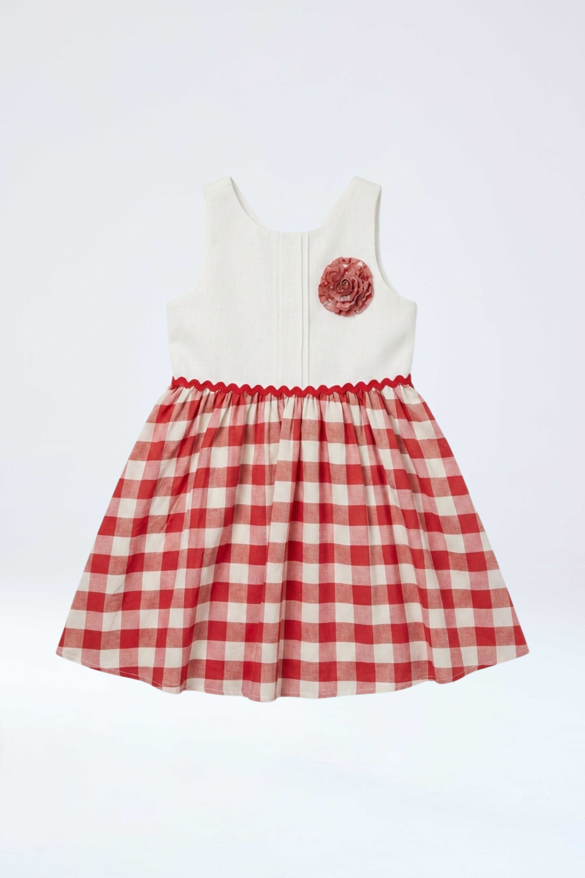 Vestido vichy rojo Niñas